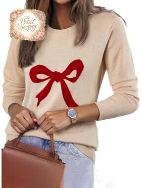 Wool Blend Crewneck Pullover Sweater Long Sleeve Lightweight